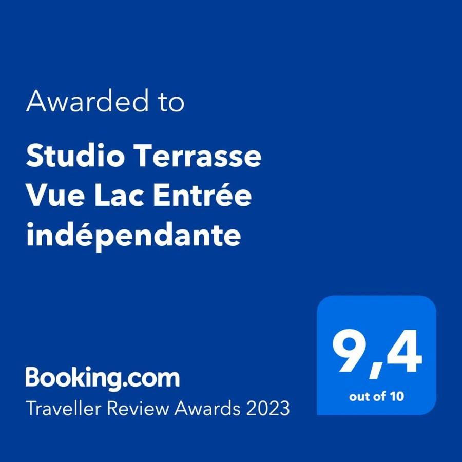 Studio Terrasse Vue Lac Entree Independante Font Exterior photo